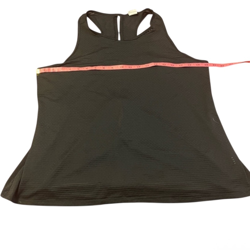 Black racer back slit back tank top swim suite cover up - Picture 4 of 7